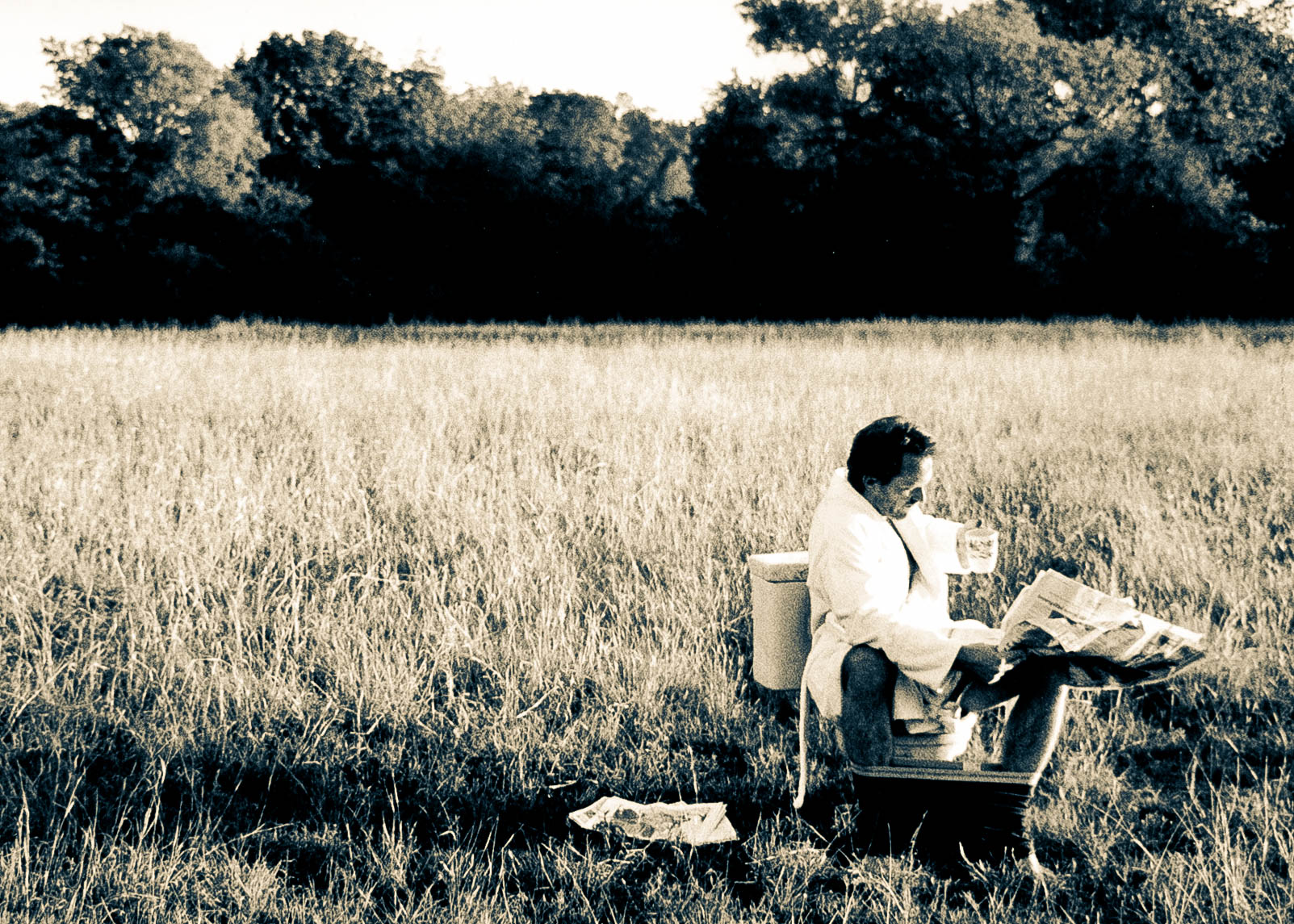 Me on a Toilet in a Field